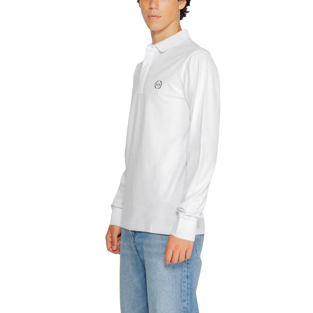 Armani Exchange White Cotton T-Shirt - Hilstor