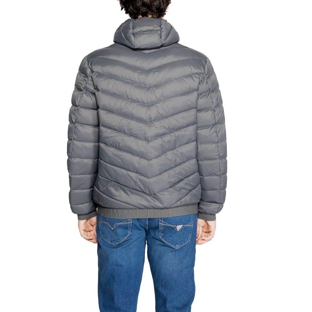 Armani Exchange Gray Polyester Jacket - Hilstor