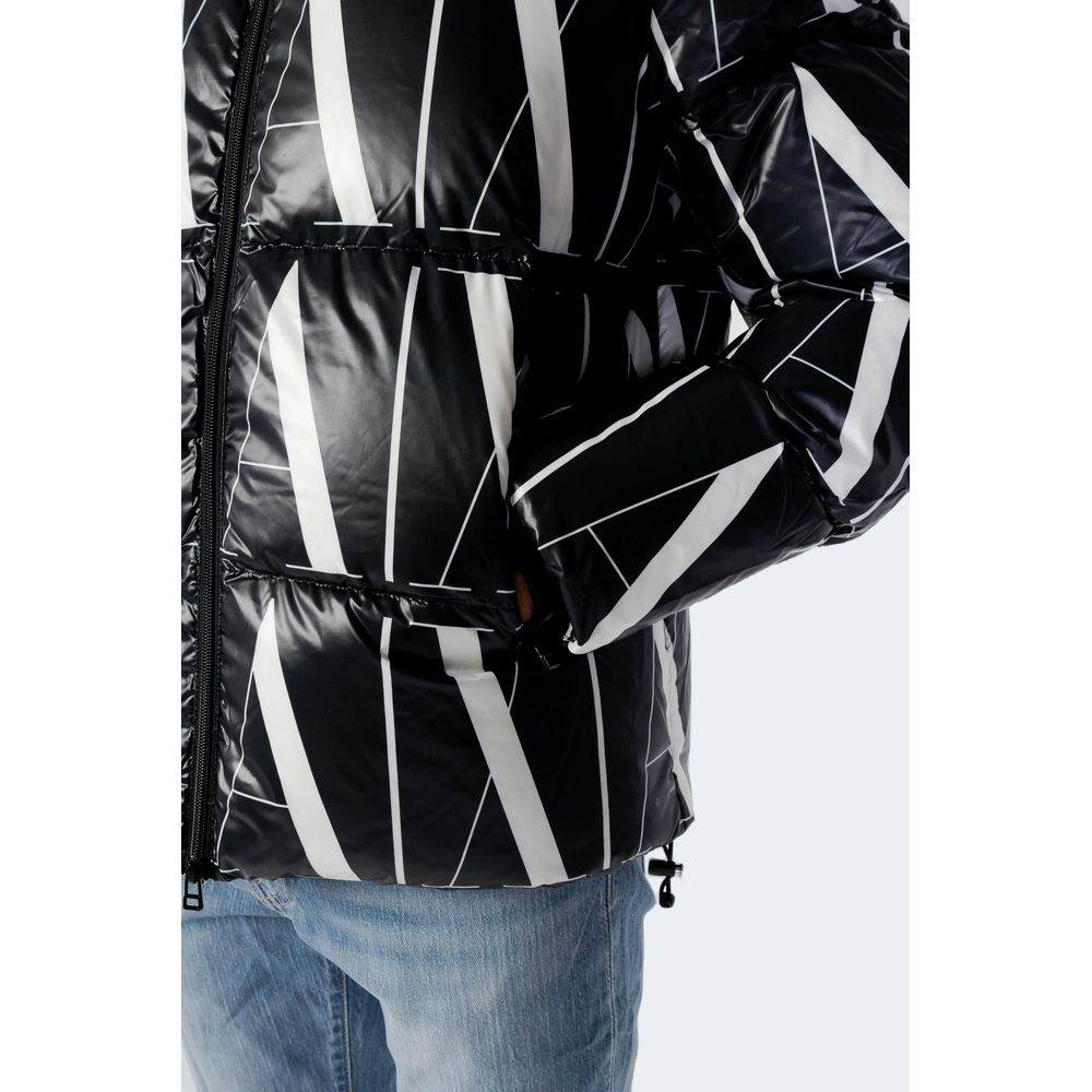 Armani Exchange Black Polyester Jacket - Hilstor