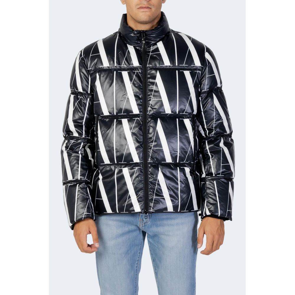 Armani Exchange Black Polyester Jacket - Hilstor