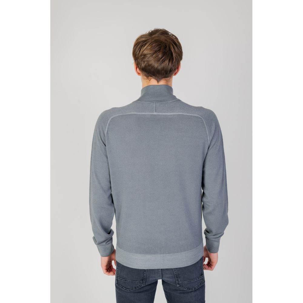 Hugo Boss Gray Wool Cardigan - Hilstor