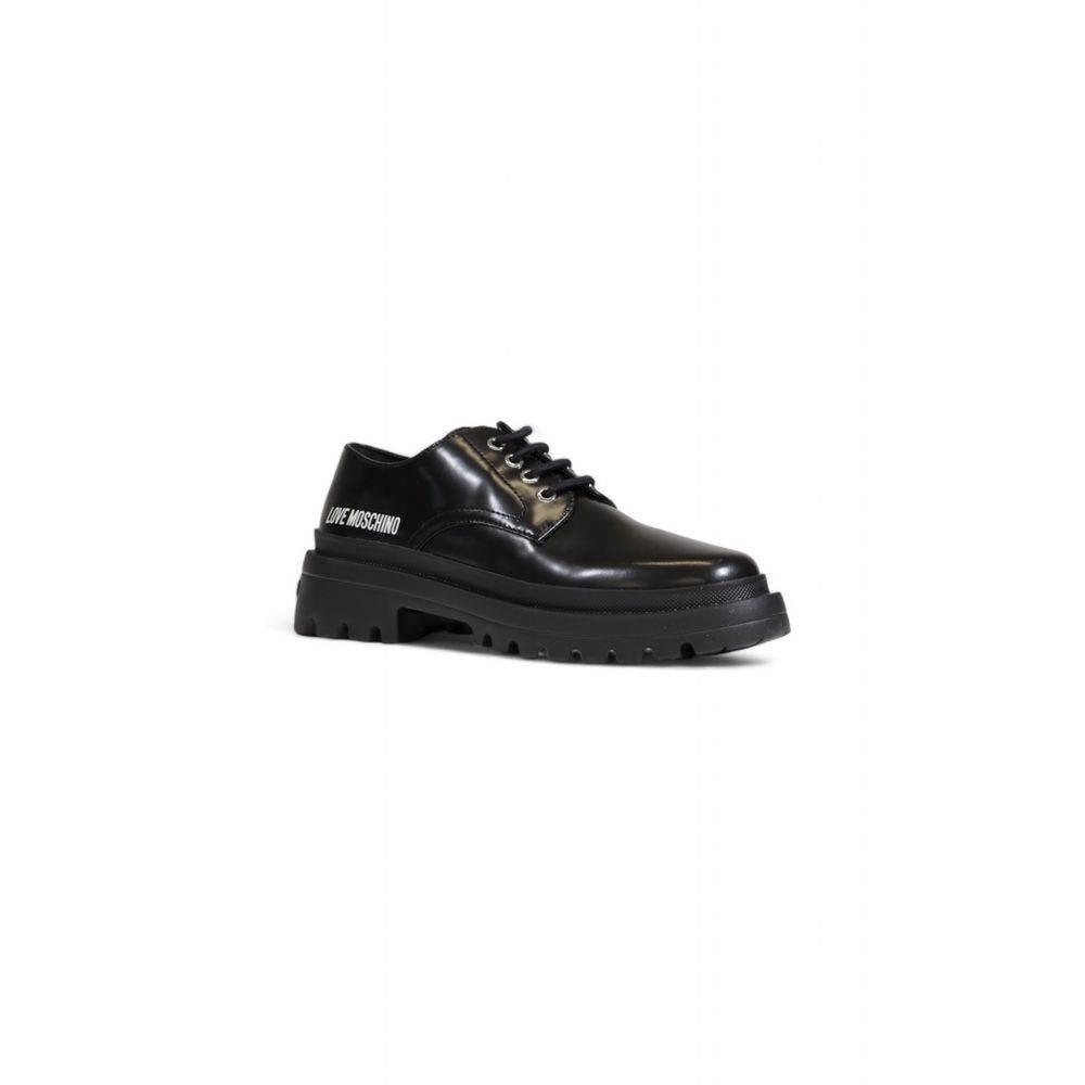 Love Moschino Black Polyethylene Flat Shoe - Hilstor