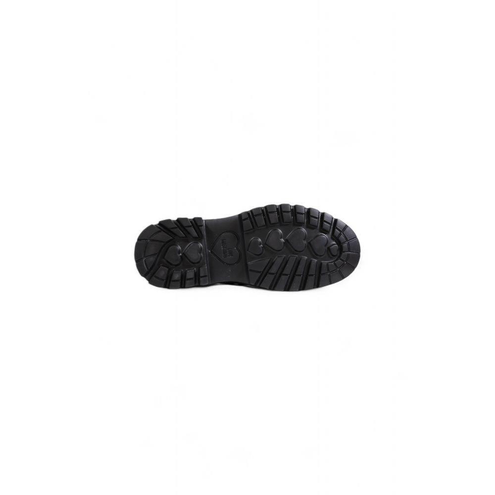 Love Moschino Black Polyethylene Flat Shoe - Hilstor