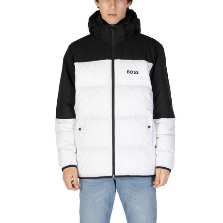 Hugo Boss White Recycled Polyester Jackets & Coat - Hilstor