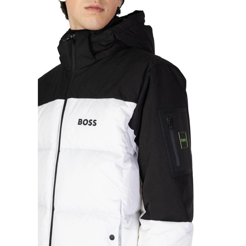 Hugo Boss White Recycled Polyester Jackets & Coat - Hilstor
