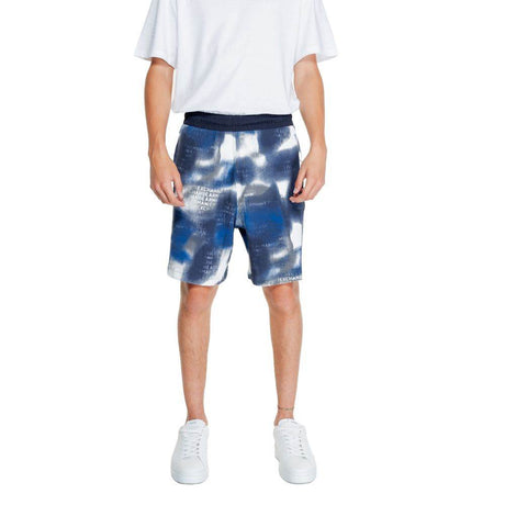 Armani Exchange Blue Cotton Short - Hilstor
