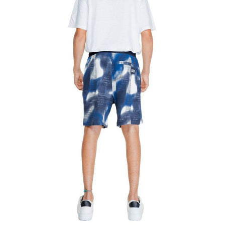 Armani Exchange Blue Cotton Short - Hilstor