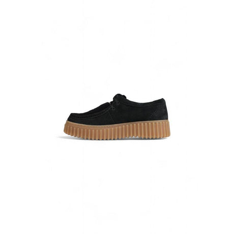 Clarks Black Sponge Flat Shoe - Hilstor
