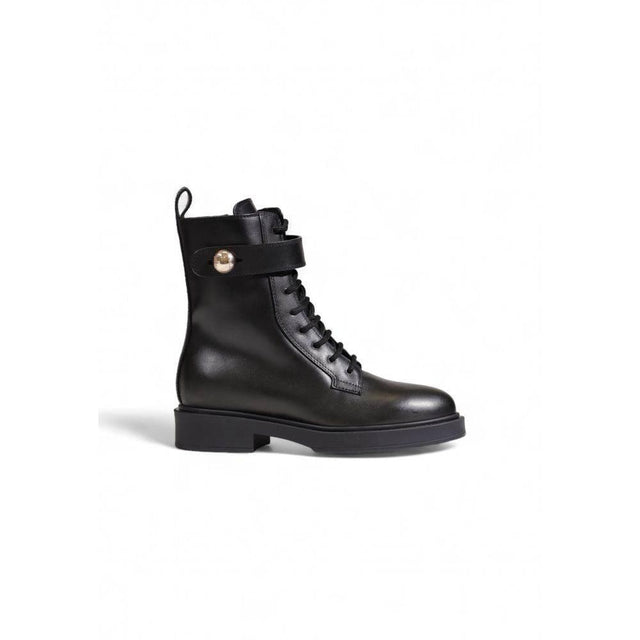 Furla Black Leather Boot - Hilstor