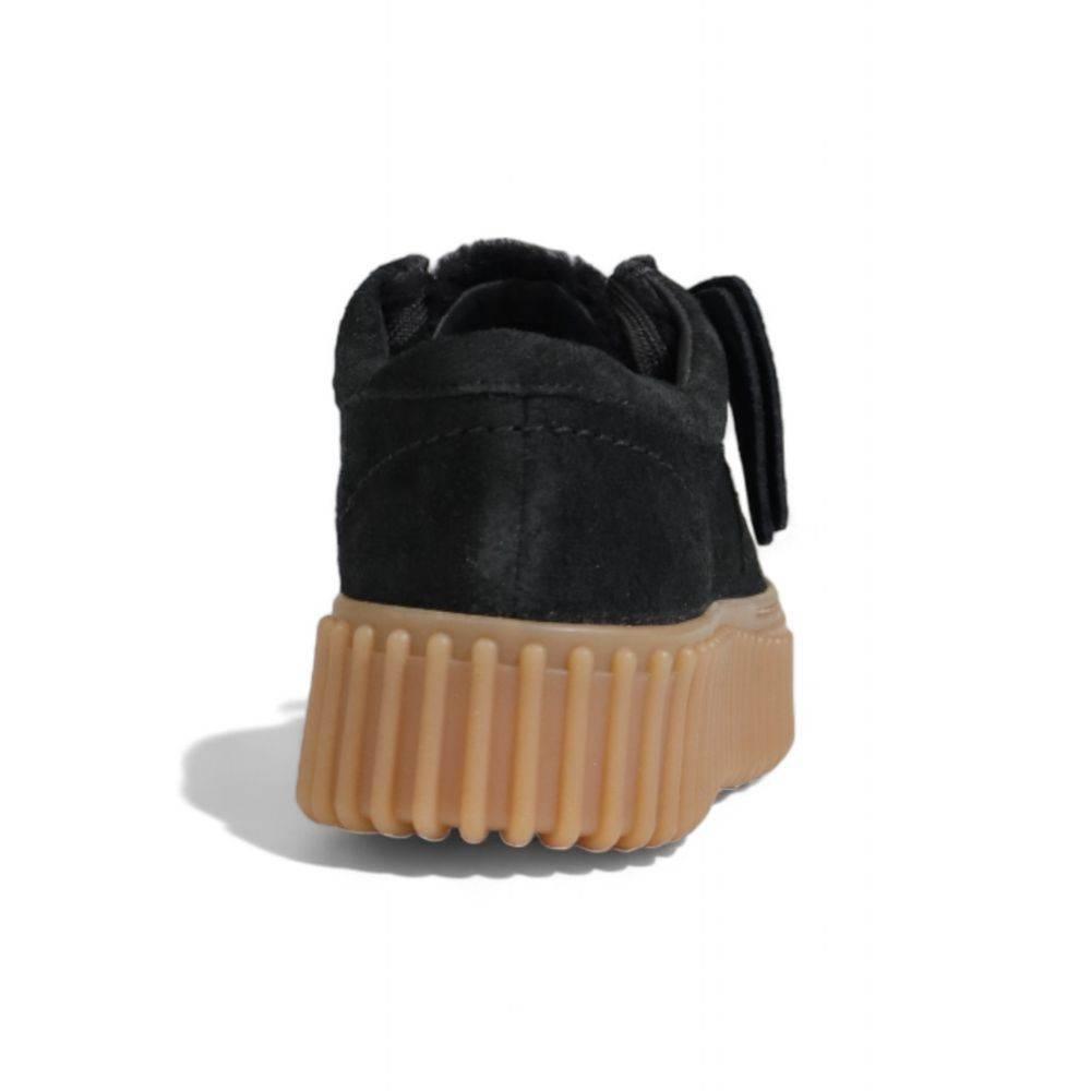 Clarks Black Sponge Flat Shoe - Hilstor