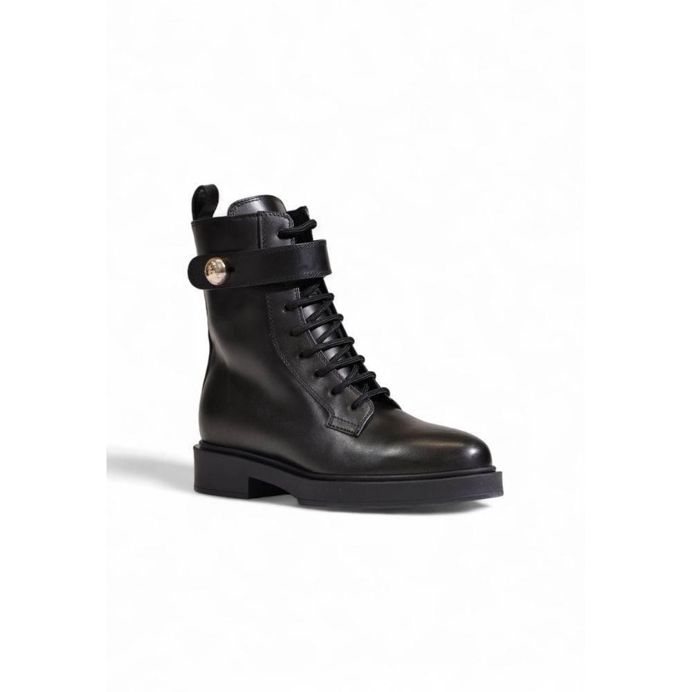 Furla Black Leather Boot - Hilstor