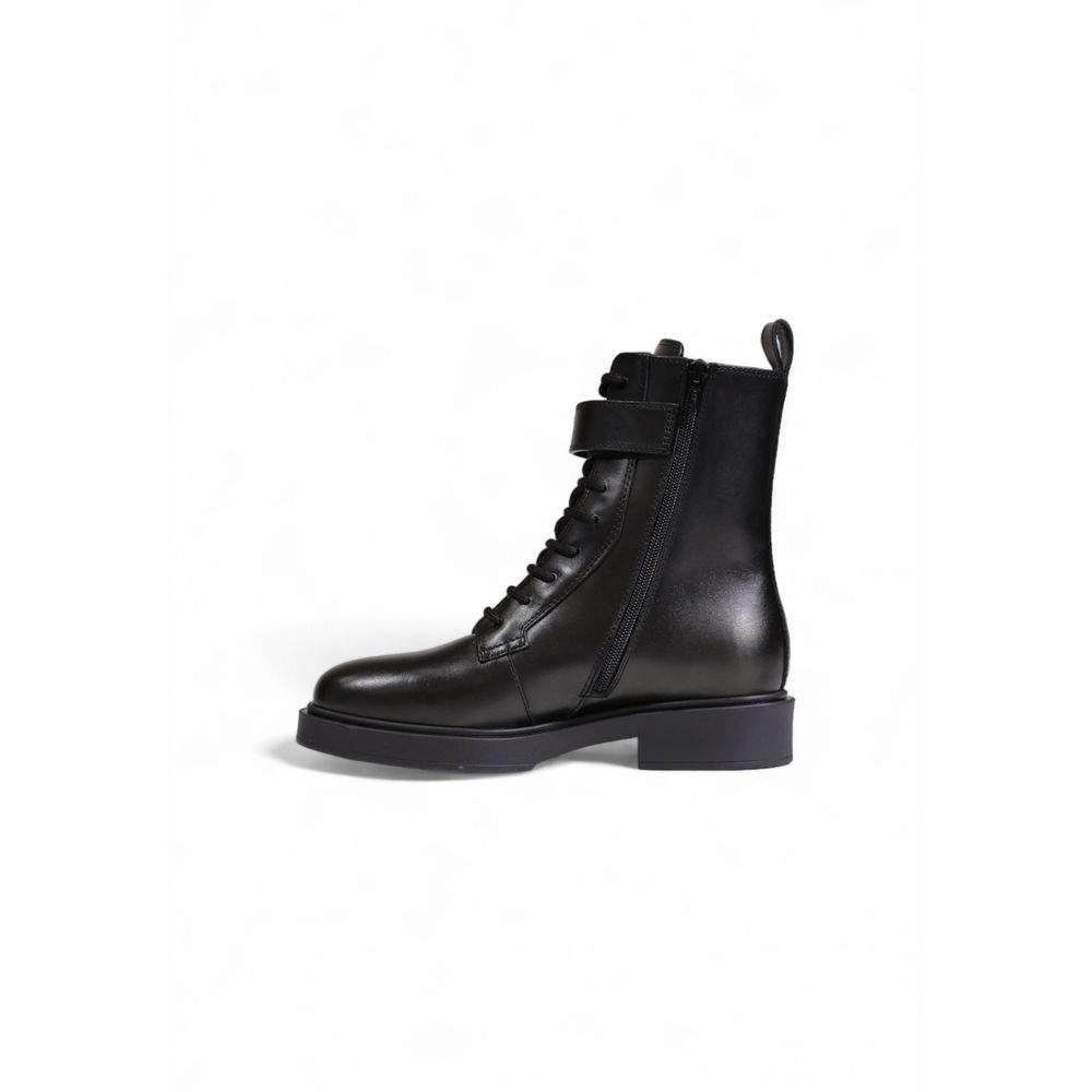 Furla Black Leather Boot - Hilstor