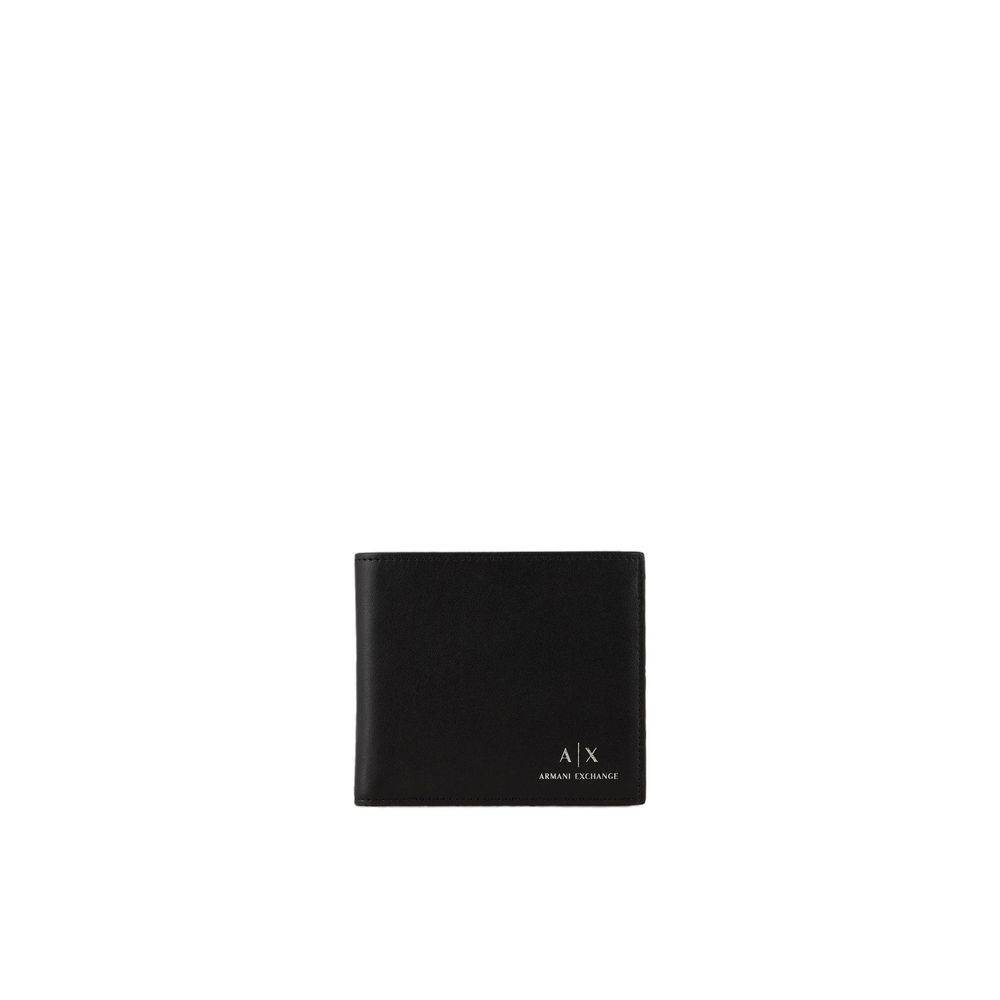 Armani Exchange Black Leather Wallet - Hilstor