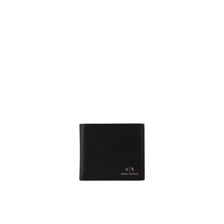 Armani Exchange Black Leather Wallet - Hilstor