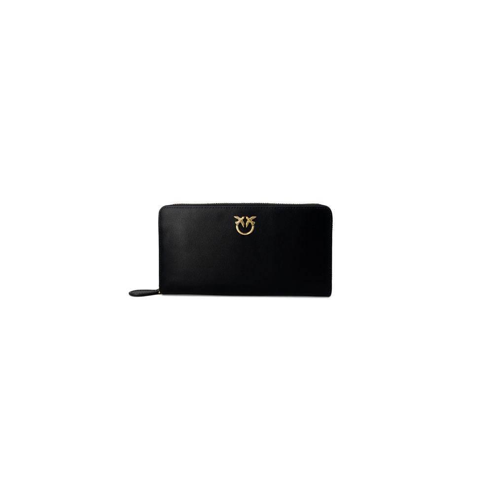 PINKO Black Leather Wallet - Hilstor