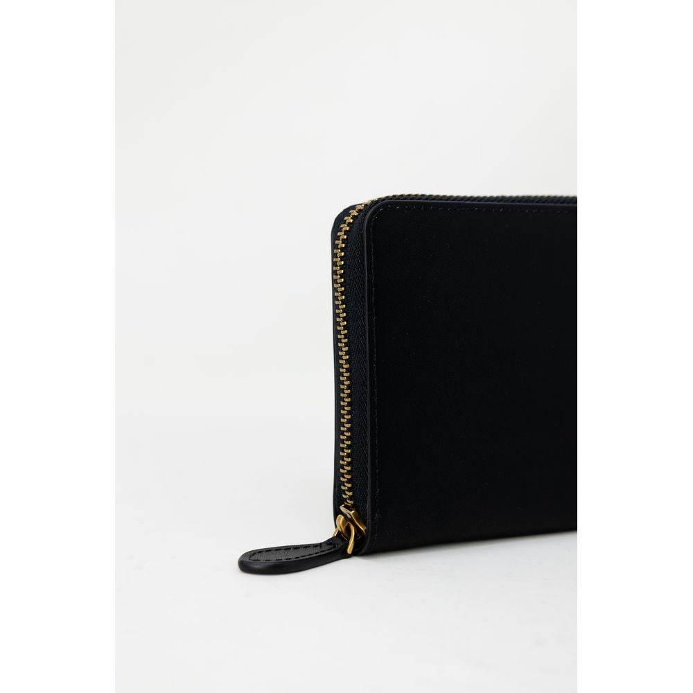 PINKO Black Leather Wallet - Hilstor