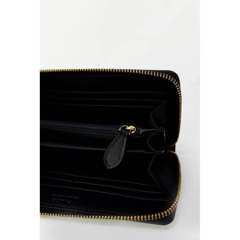 PINKO Black Leather Wallet - Hilstor