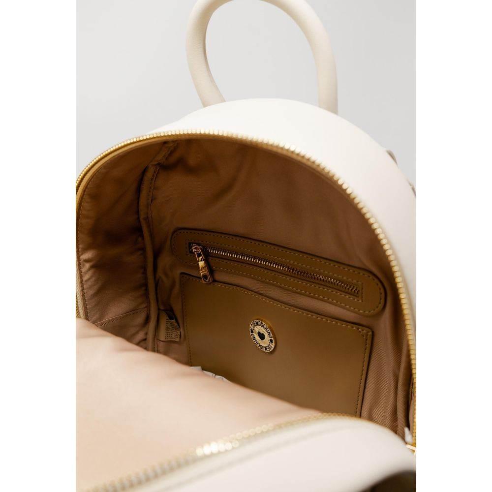 Love Moschino Beige Polyethylene Backpack - Hilstor