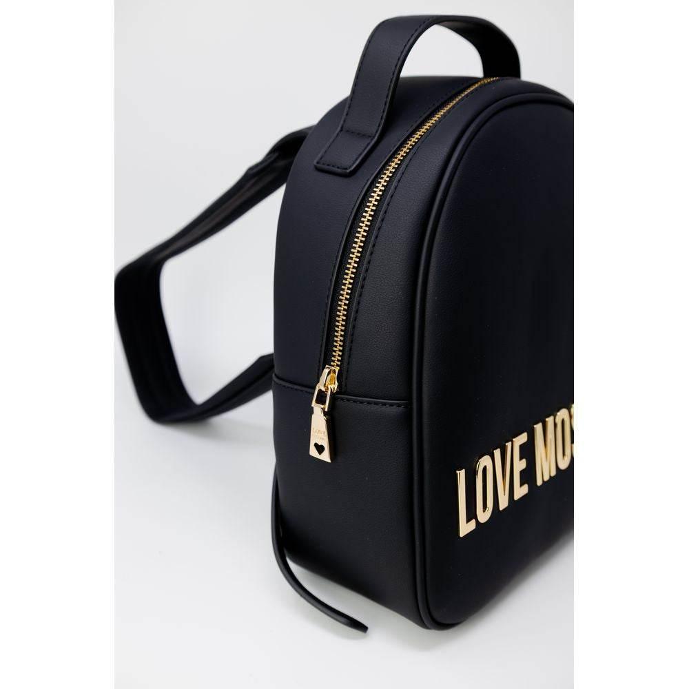 Love Moschino Black Polyethylene Backpack - Hilstor