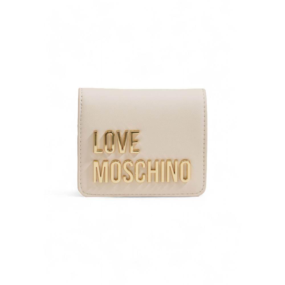 Love Moschino Beige Polyethylene Wallet - Hilstor
