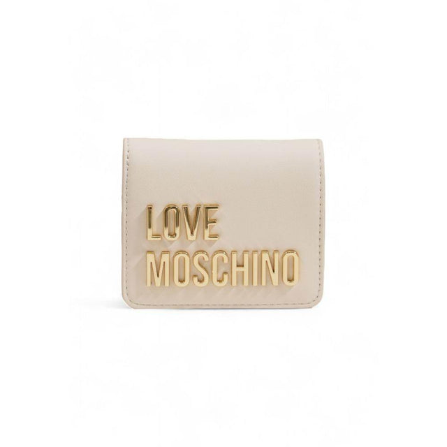 Love Moschino Beige Polyethylene Wallet - Hilstor