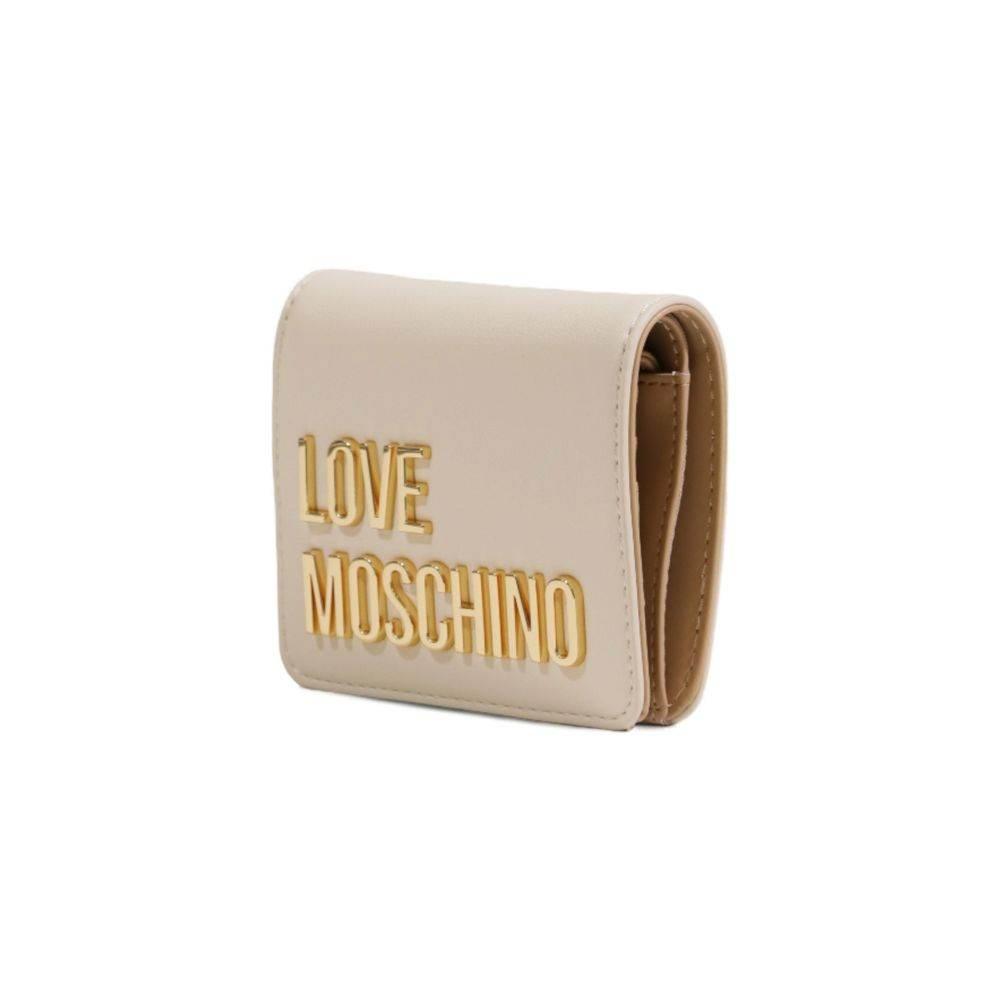Love Moschino Beige Polyethylene Wallet - Hilstor