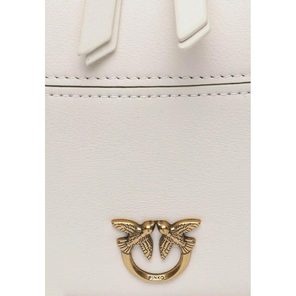 PINKO White Leather Handbag - Hilstor