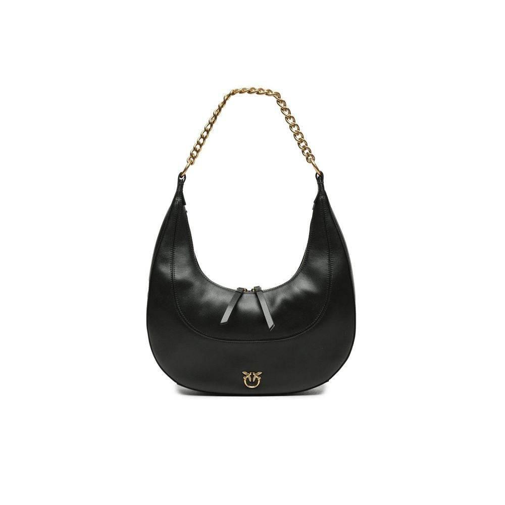 PINKO Black Leather Handbag - Hilstor