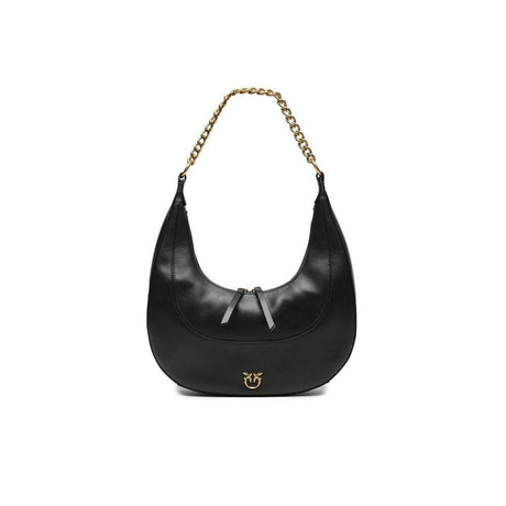 PINKO Black Leather Handbag - Hilstor