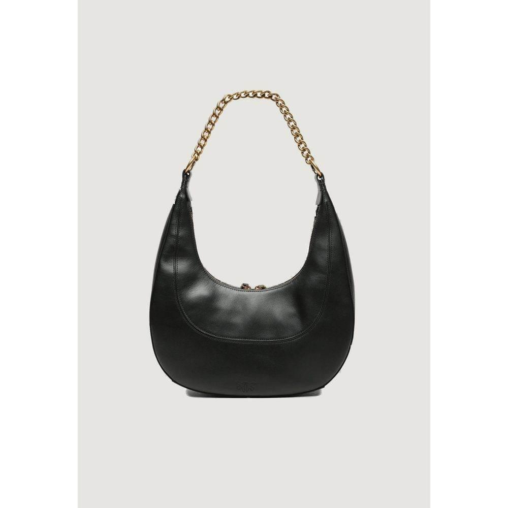PINKO Black Leather Handbag - Hilstor