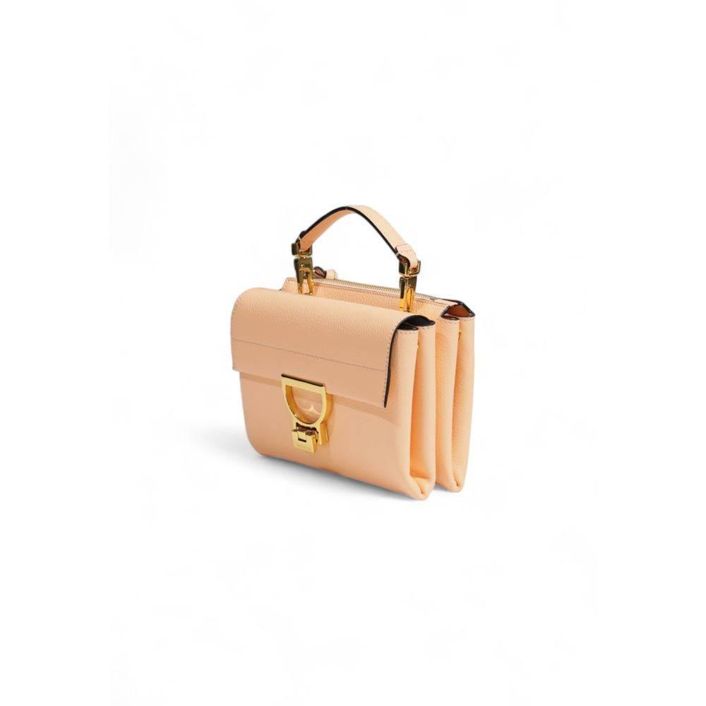 Coccinelle Orange Leather Handbag - Hilstor