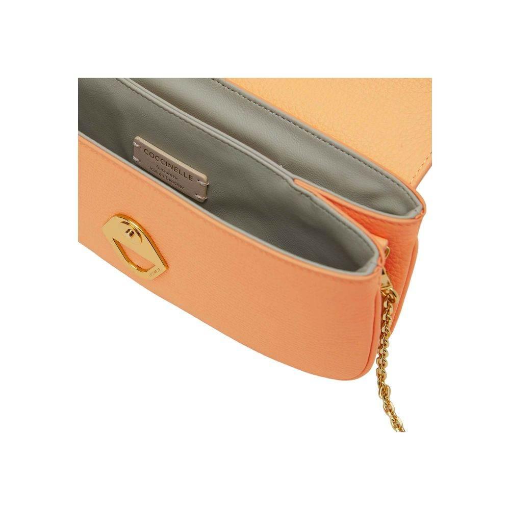Coccinelle Orange Leather Handbag - Hilstor