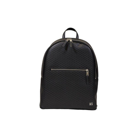 Armani Exchange Black Polyester Backpack - Hilstor