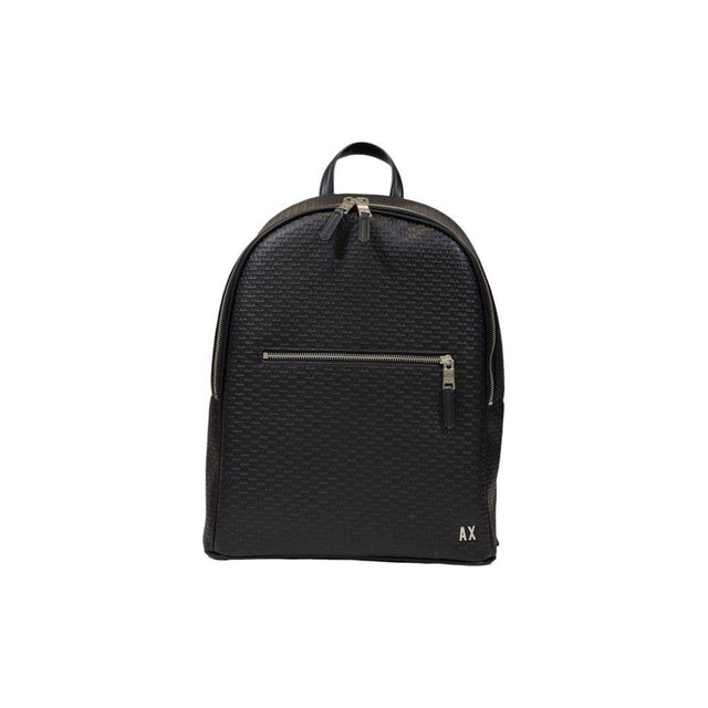 Armani Exchange Black Polyester Backpack - Hilstor