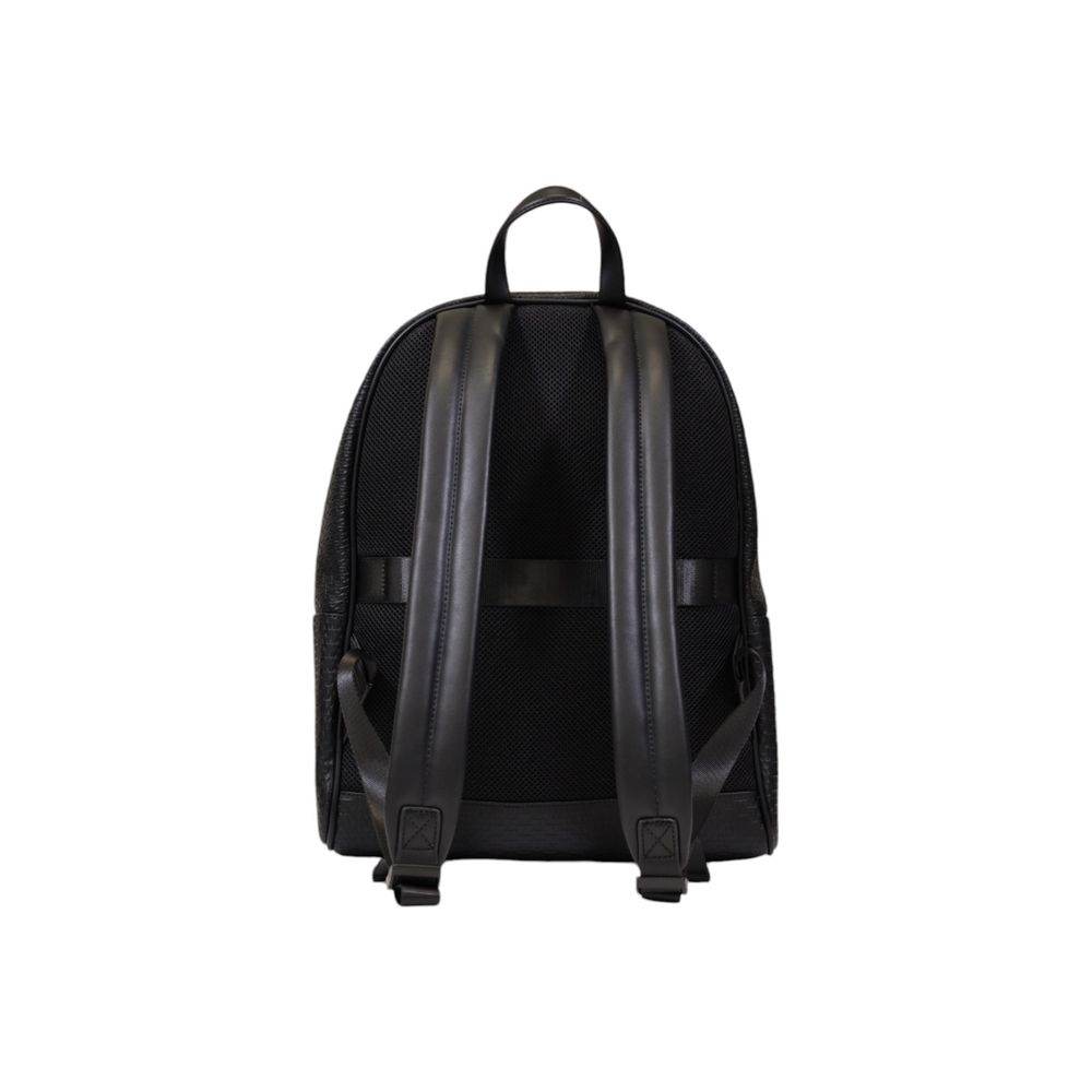 Armani Exchange Black Polyester Backpack - Hilstor