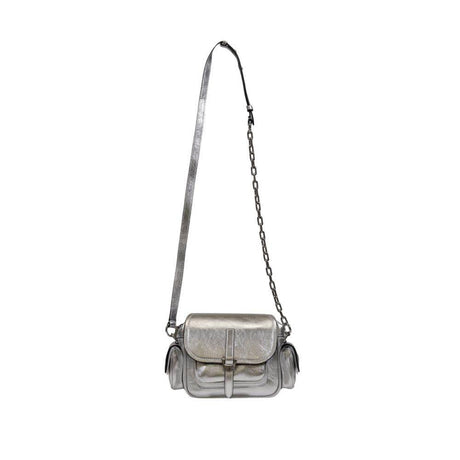 Coccinelle Silver Leather Handbag - Hilstor