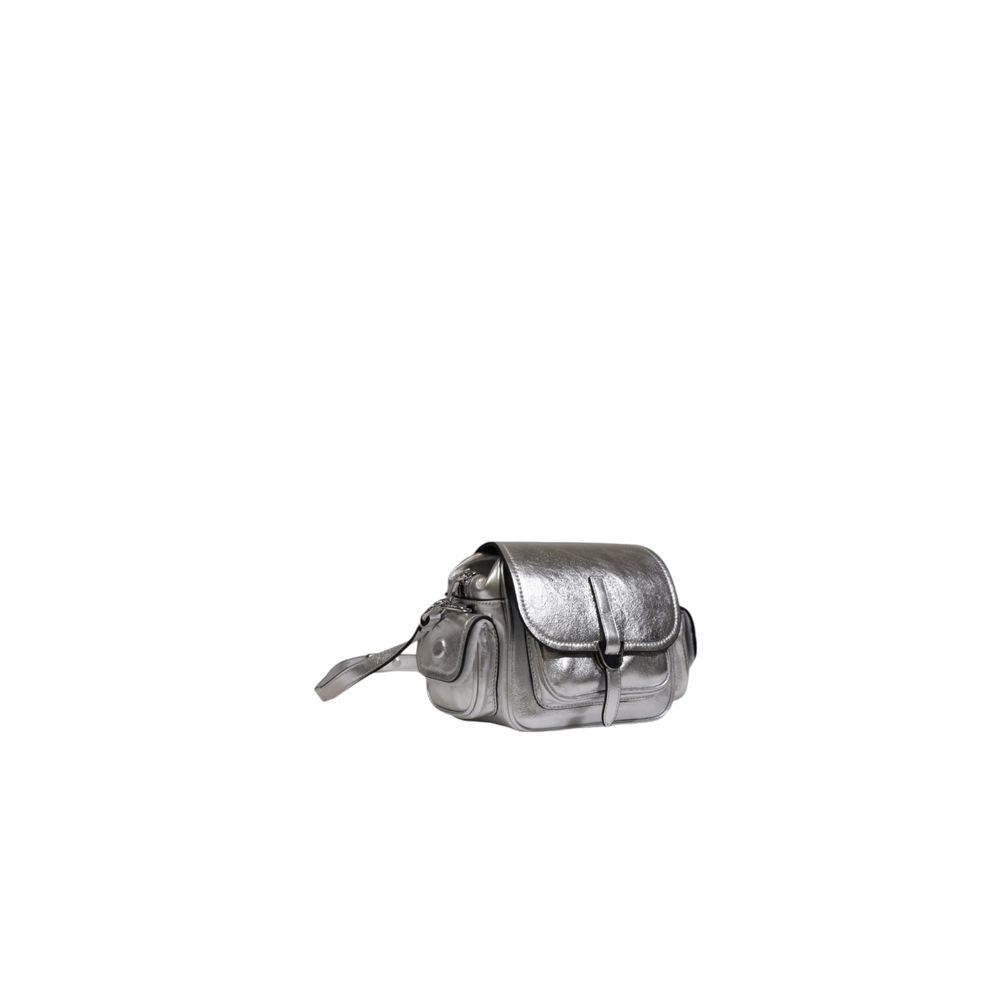 Coccinelle Silver Leather Handbag - Hilstor