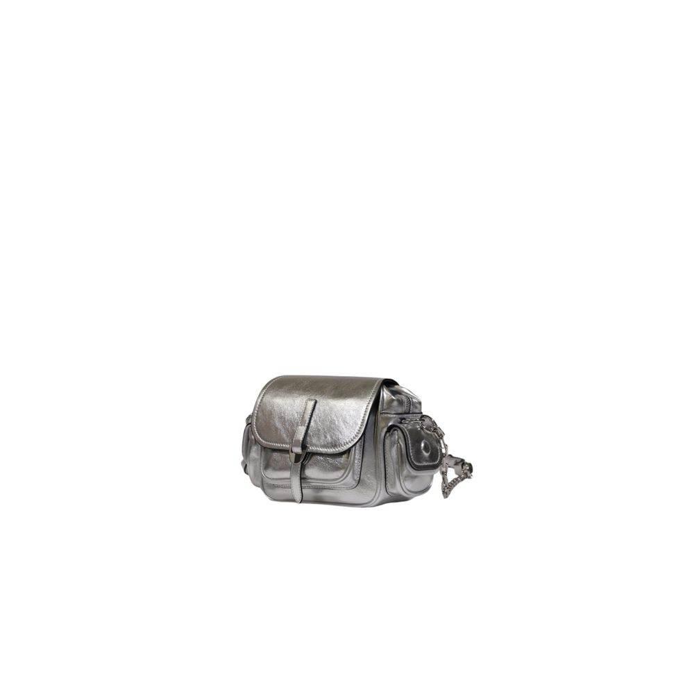 Coccinelle Silver Leather Handbag - Hilstor