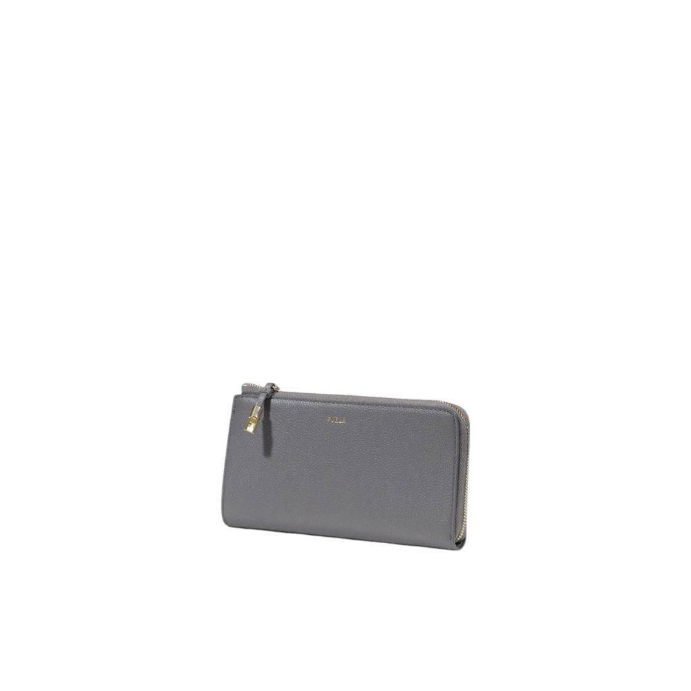 Furla Gray Leather Wallet - Hilstor