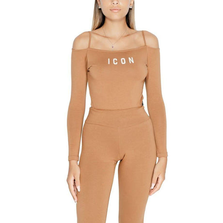 Icon Brown Cotton Bodysuit - Hilstor