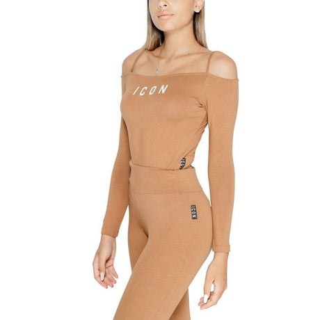 Icon Brown Cotton Bodysuit - Hilstor