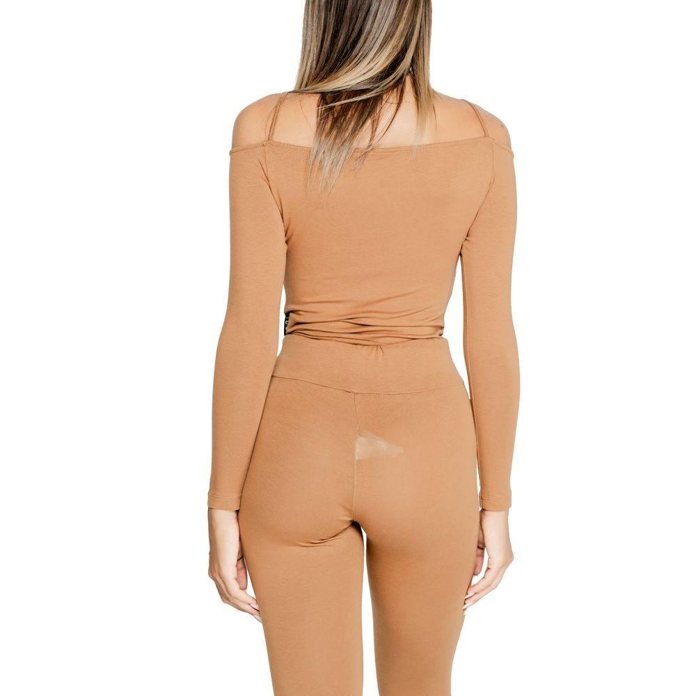 Icon Brown Cotton Bodysuit - Hilstor
