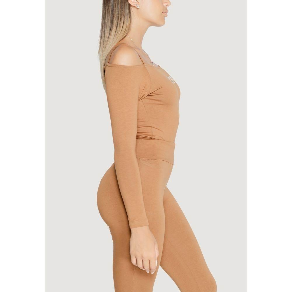 Icon Brown Cotton Bodysuit - Hilstor