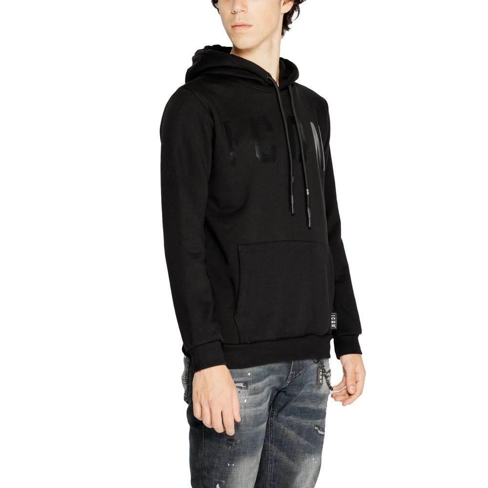 Icon Black Cotton Hoody - Hilstor