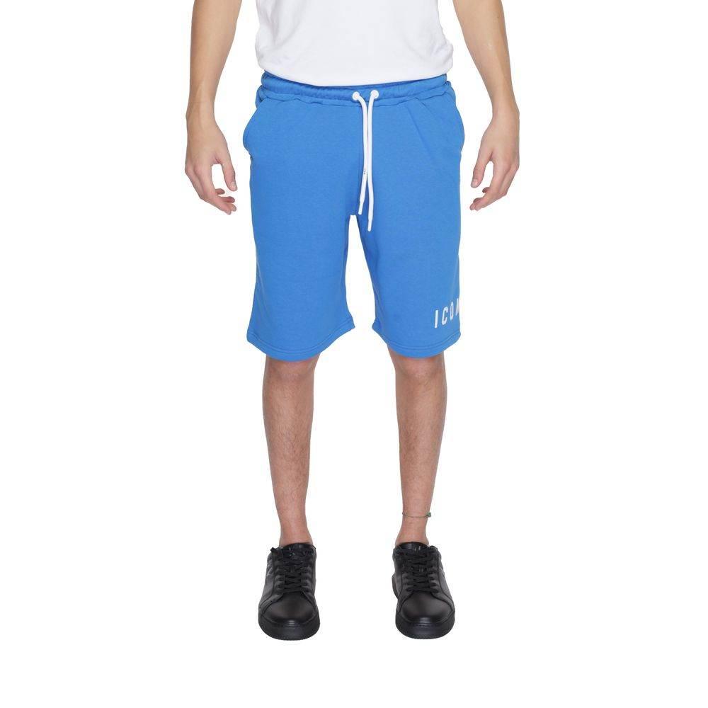 Icon Blue Cotton Bermuda - Hilstor