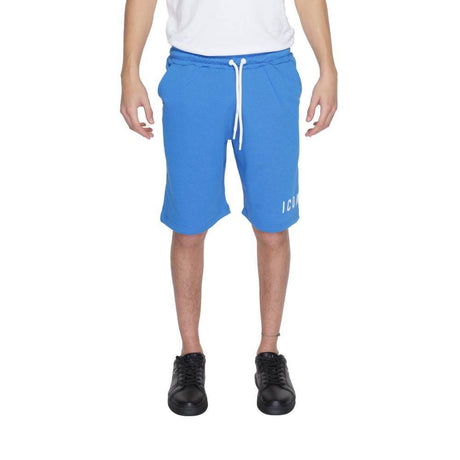 Icon Blue Cotton Bermuda - Hilstor