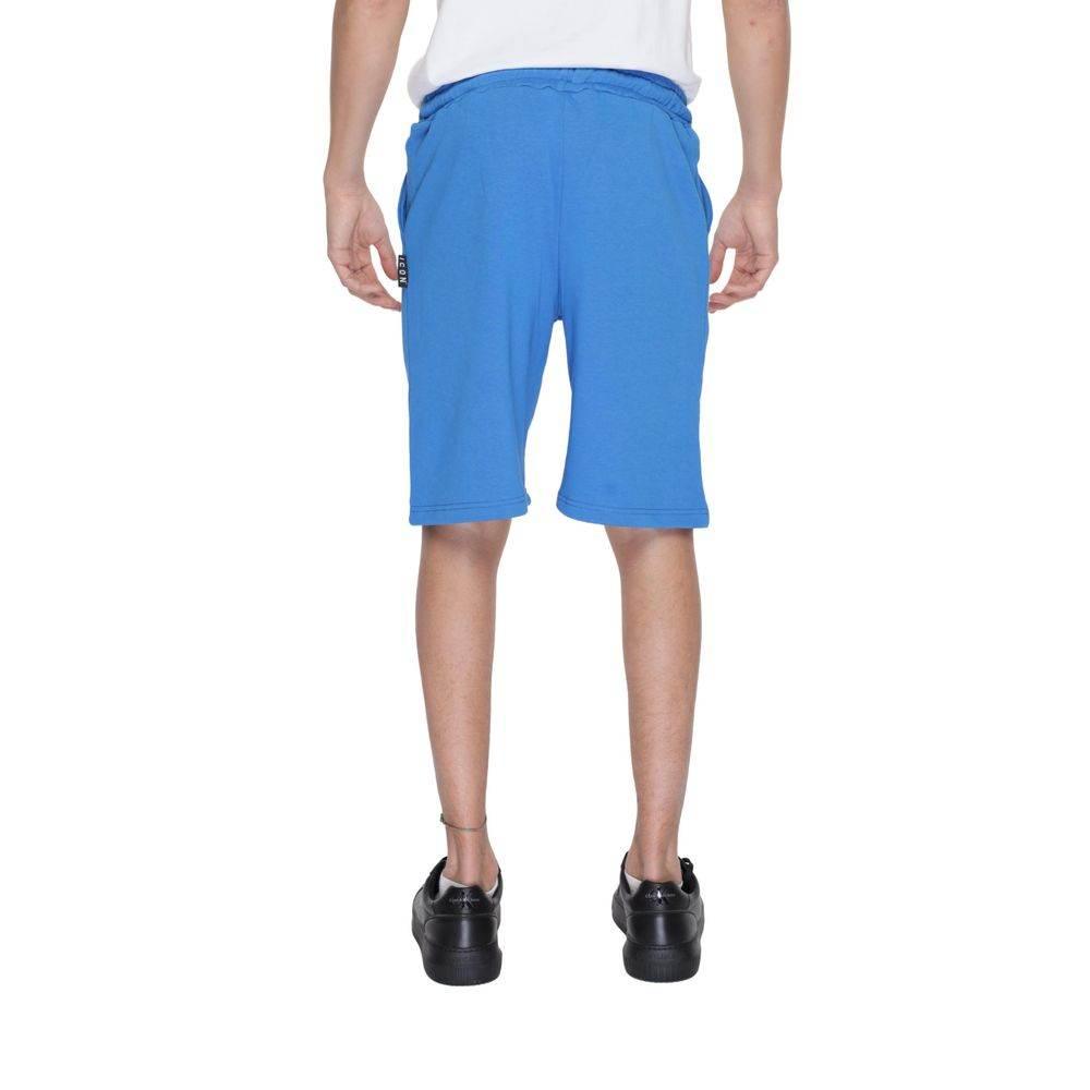 Icon Blue Cotton Bermuda - Hilstor