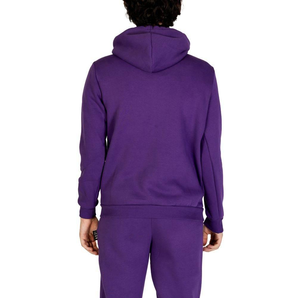Icon Purple Cotton Hoody - Hilstor