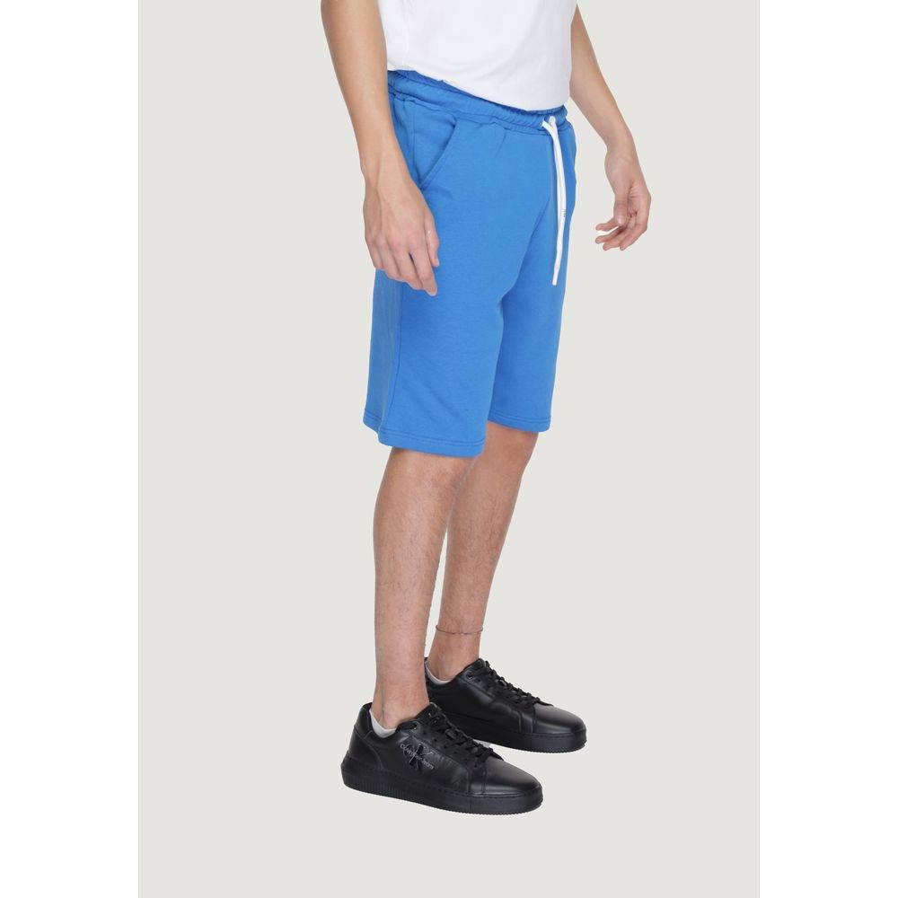 Icon Blue Cotton Bermuda - Hilstor