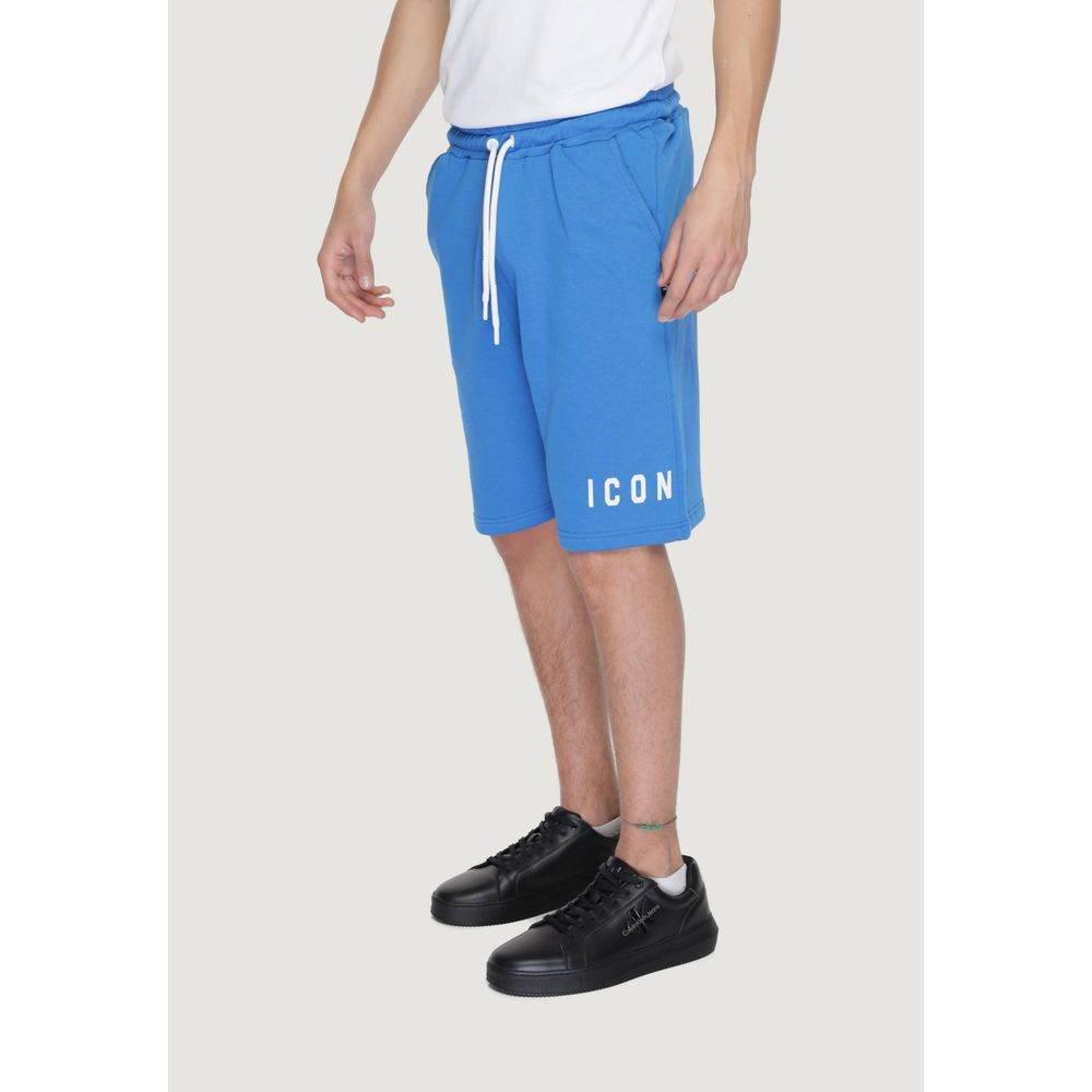 Icon Blue Cotton Bermuda - Hilstor
